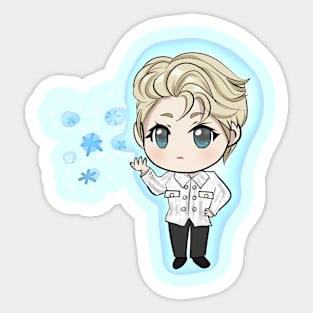 Ice cute prince aura Sticker